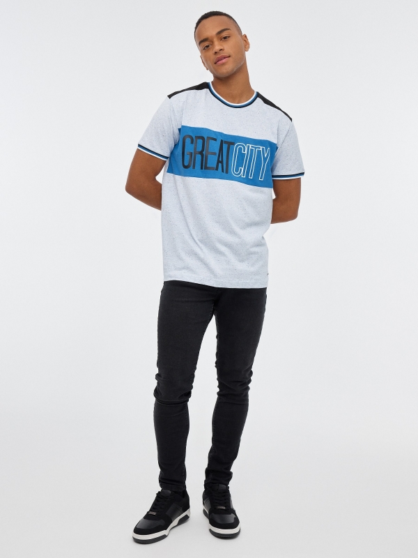 T-shirt Greatcity branco vista geral frontal