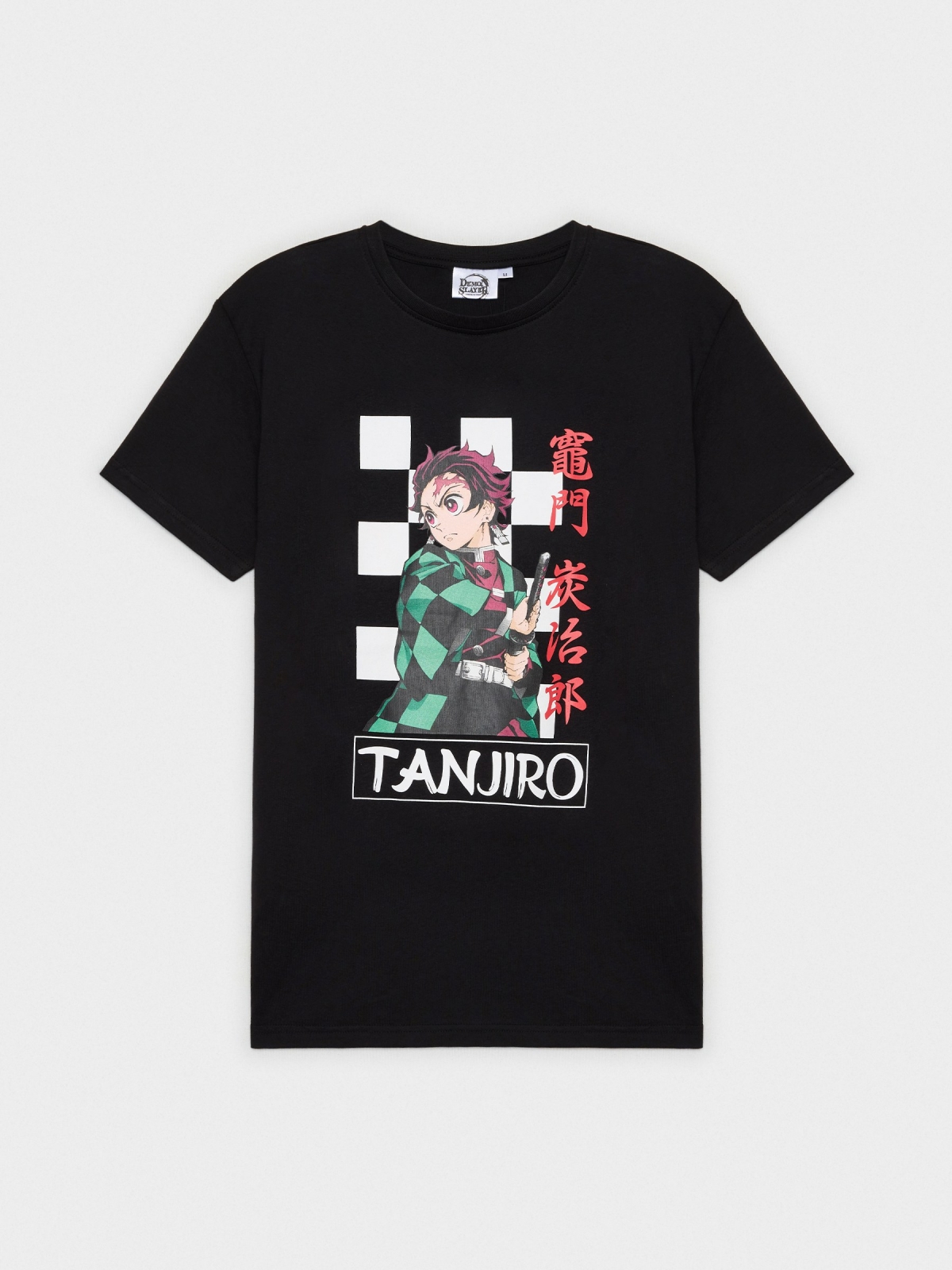  T-shirt impressa da Demon Slayer preto