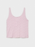 %Pto% Camiseta de tirantes mini print malva
