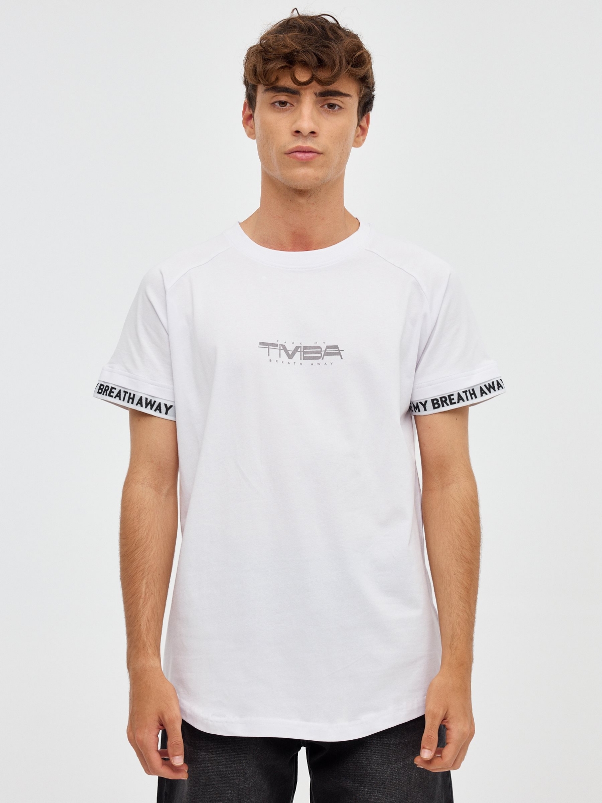 Breath Away T-shirt white middle front view