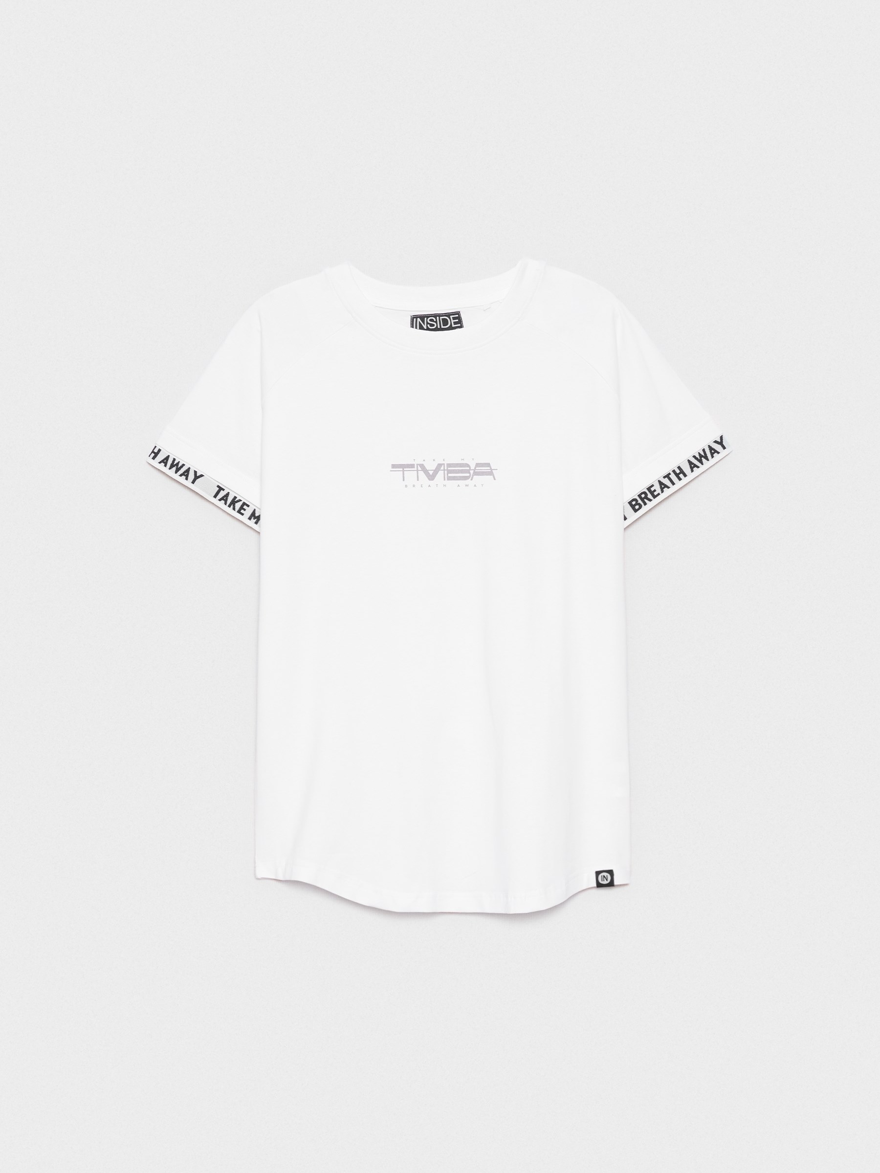 Breath Away T-shirt white middle front view