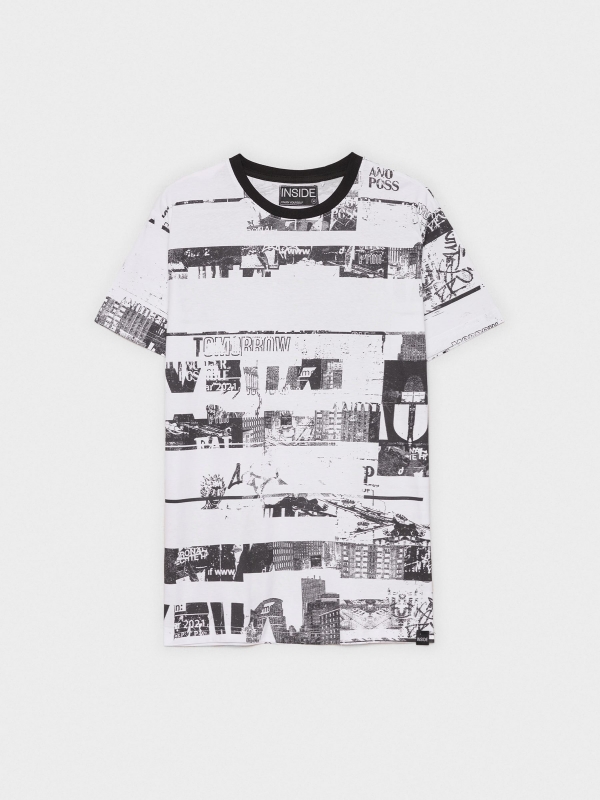  Camiseta total print blanco