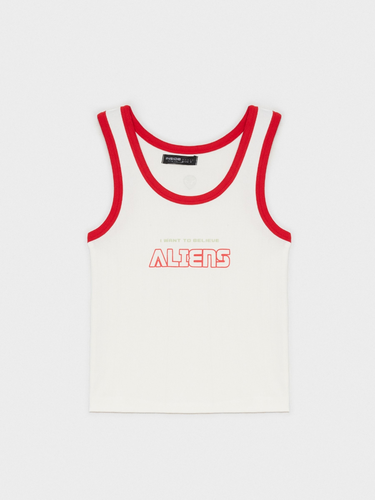 Camiseta Aliens blanco roto
