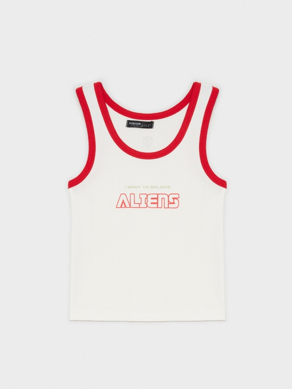  Camiseta Aliens blanco roto