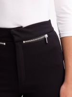 %Pto% Knitted leggings with zipper black