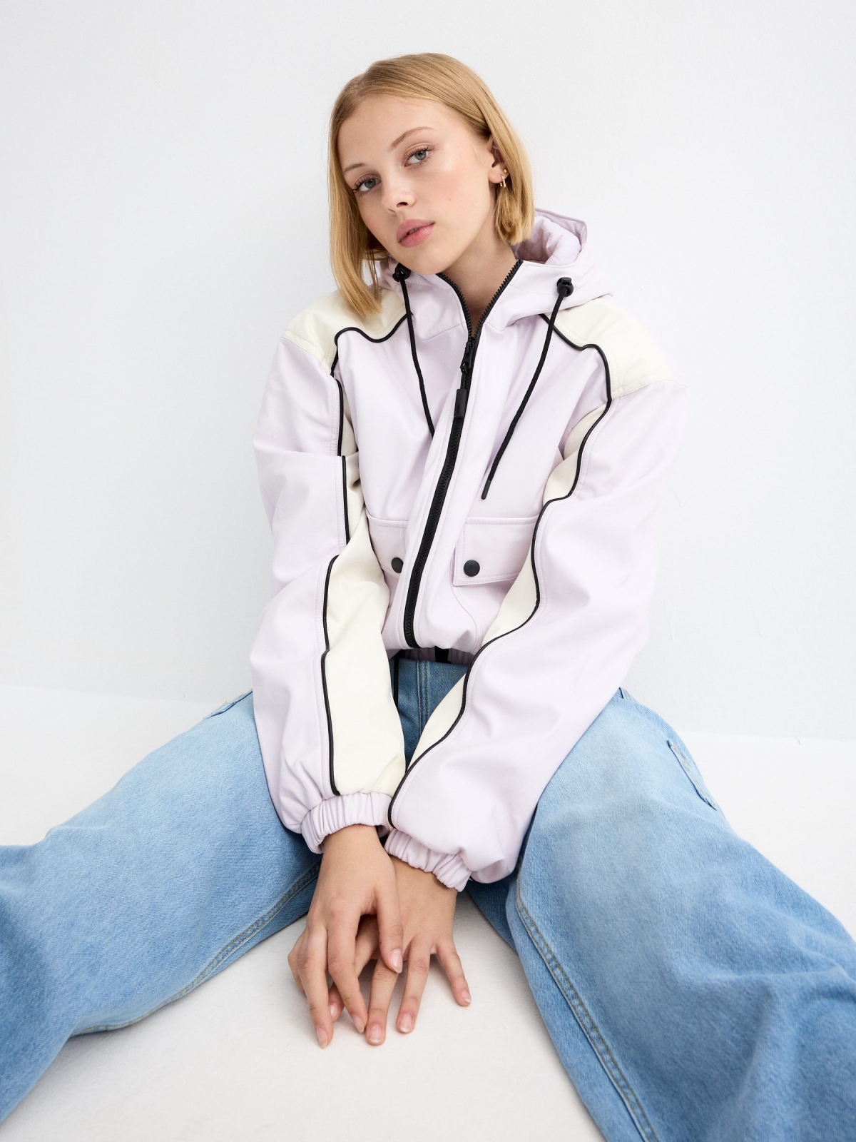 %New% Leatherette jacket mauve %New% Leatherette jacket mauve