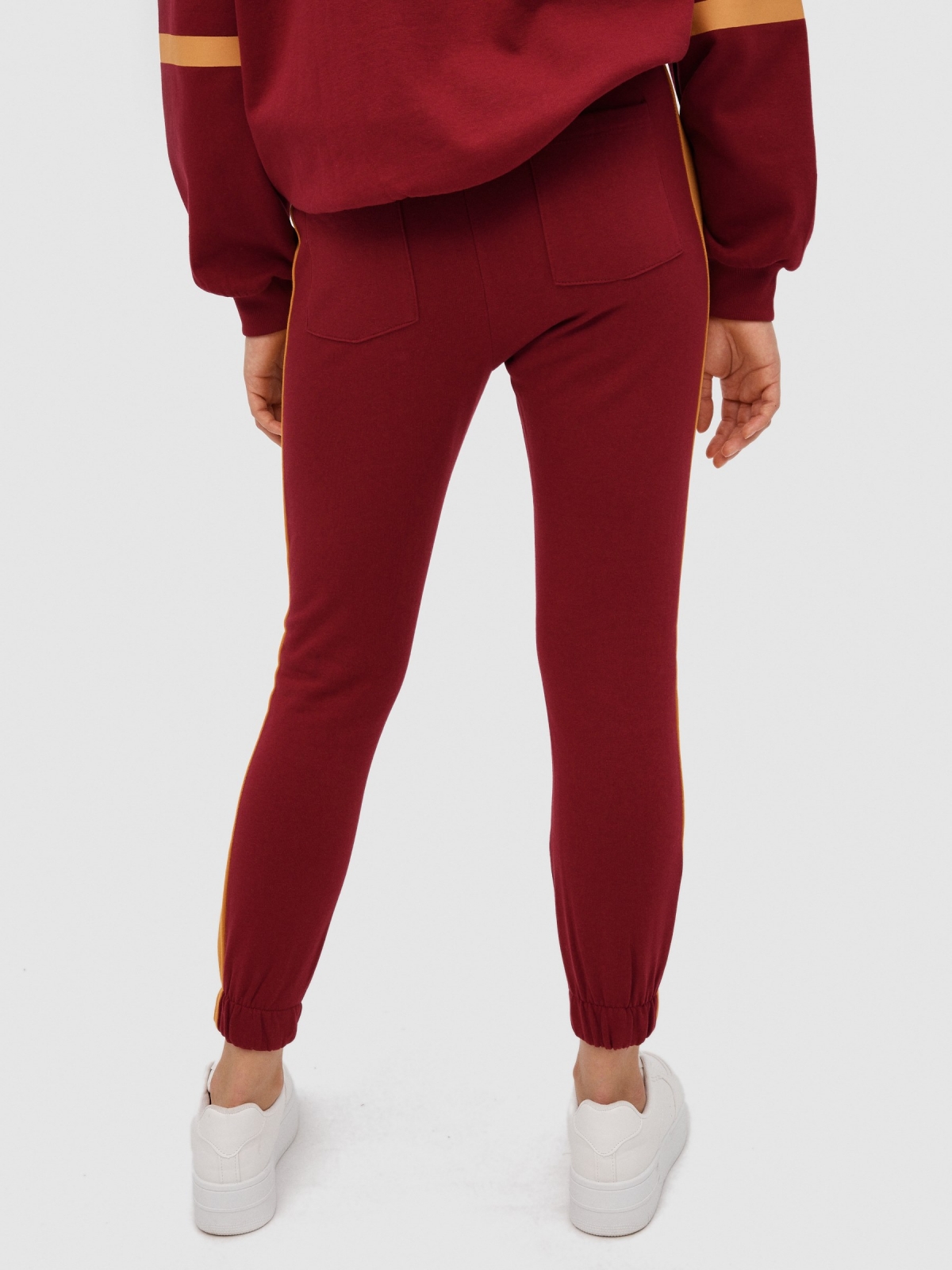 Sydney jogger pants garnet middle back view