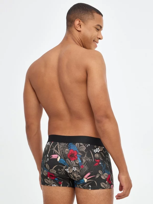 Pack 3 boxers print floral multicolor vista media trasera