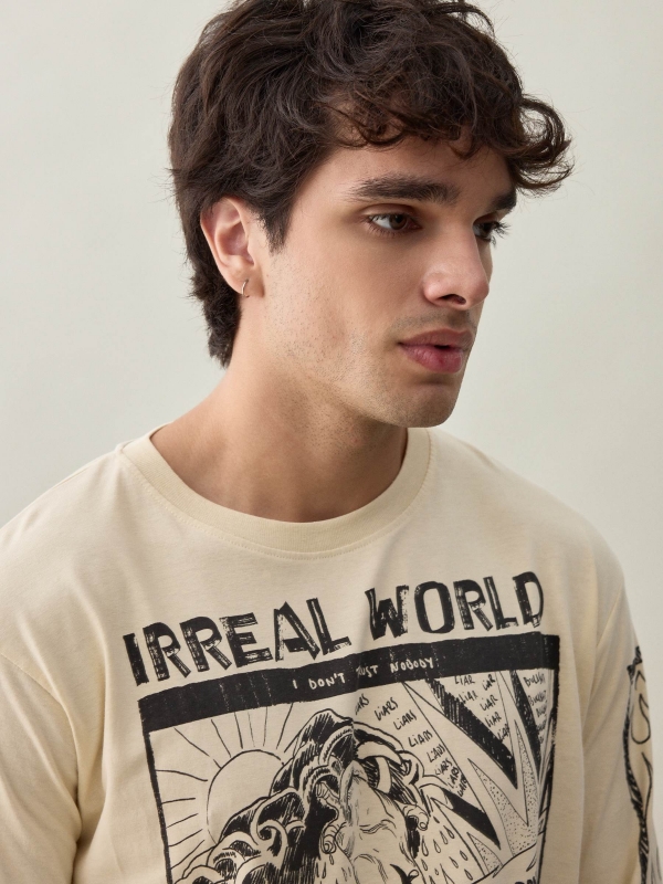  T-shirt Irreal World areia