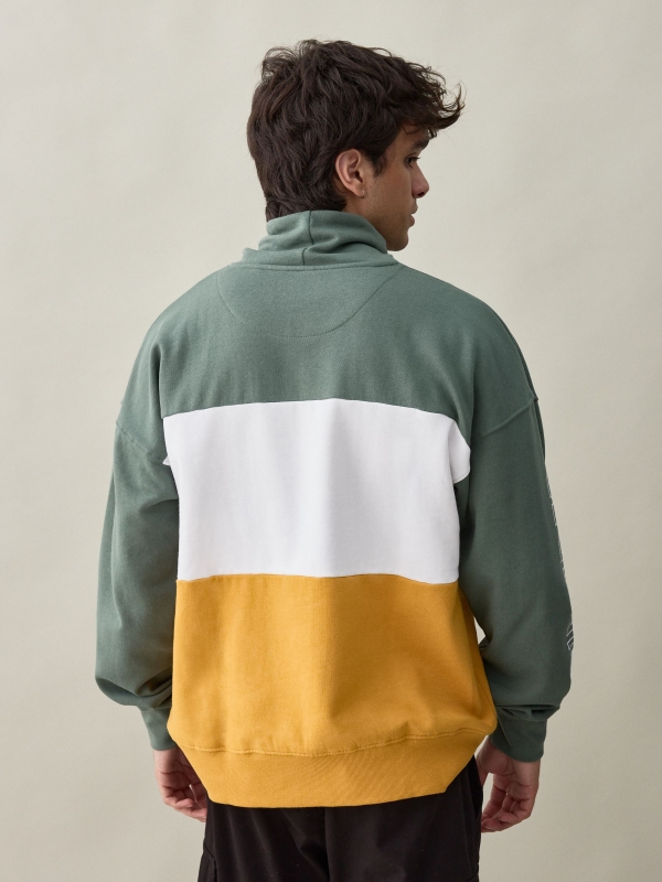 Sweatshirt NEOINSIDERS verde acinzentado vista meia traseira