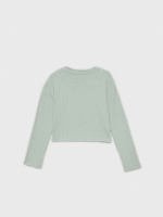 %Pto% Camiseta de tejido con textura verde