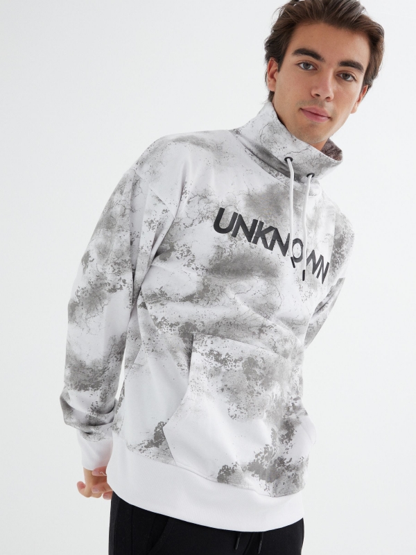  Sudadera tie&dye Unknown blanco