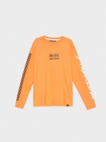 %Pto% Ska print T-shirt salmon front view