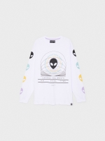 %Pto% Aliens print T-shirt white front view