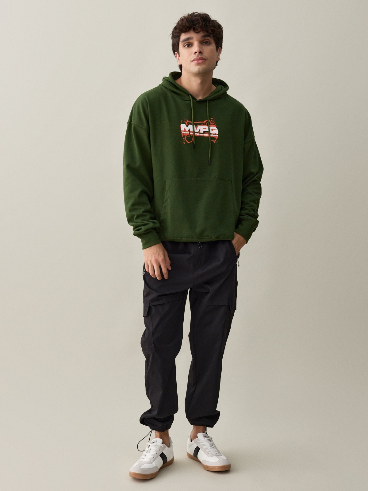 MVPG Sweatshirt dark green front view