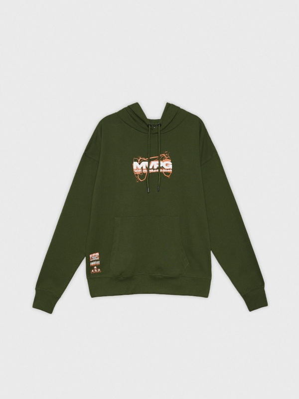 MVPG Sweatshirt dark green detail view