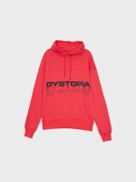 %Pto% Sudadera Dystopia rojo vista frontal