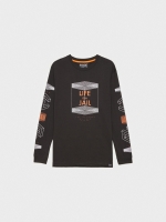 %Pto% Camiseta Life is Jail negro vista frontal