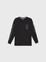 %Pto% Compass print t-shirt black