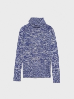 %Pto% Fleece turtleneck sweater blue