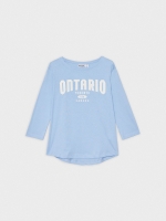 %Pto% T-shirt 3/4 Ontario azul