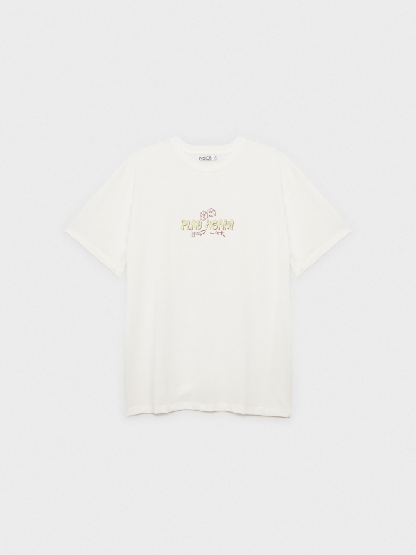  Oversized Play Again T-shirt off white