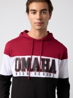%Pto% Camiseta OMAHA con capucha negro
