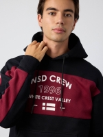 %Pto% Sudadera color block INSD CREW negro