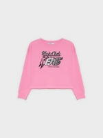 %Pto% Crop top Moto Club rosa