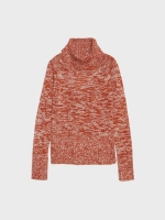 %Pto% Fleece turtleneck sweater orange