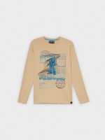 %Pto% Robot print t-shirt sand