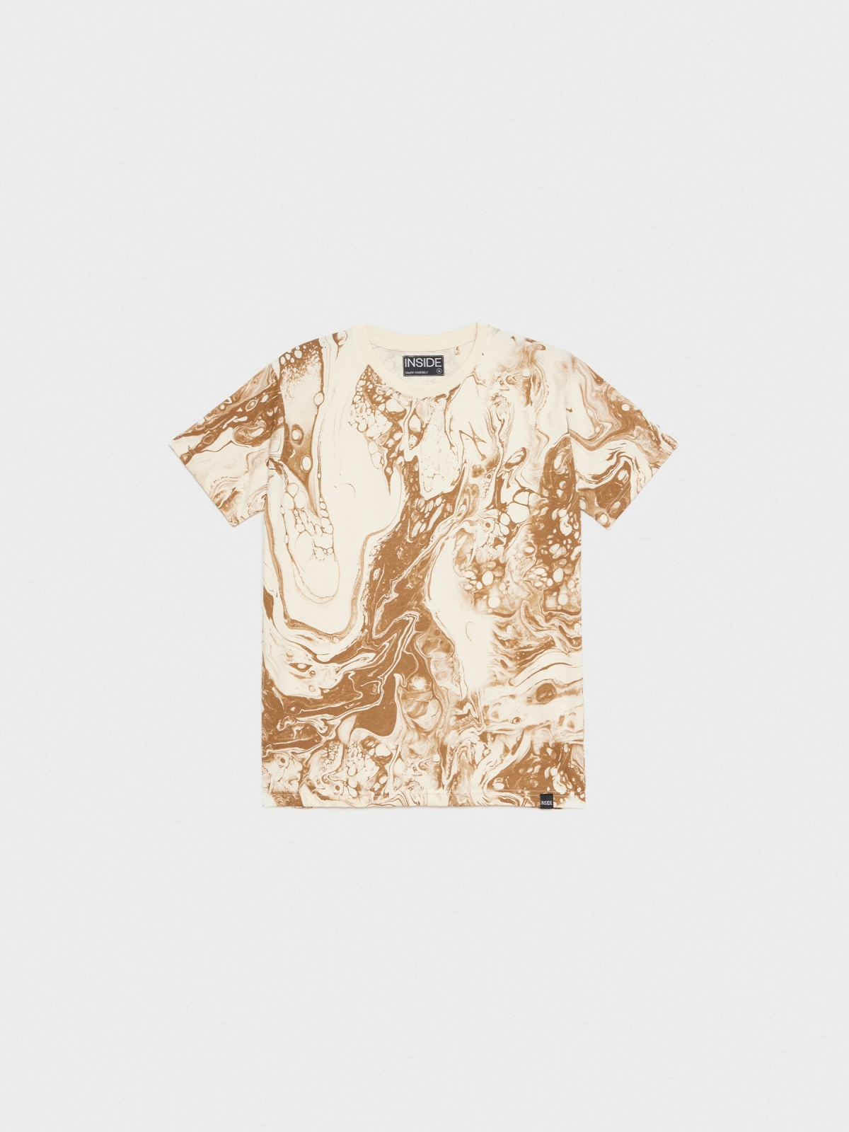  Psychedelic print t-shirt sand