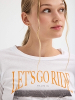 %Pto% Let's Go Ride T-shirt white