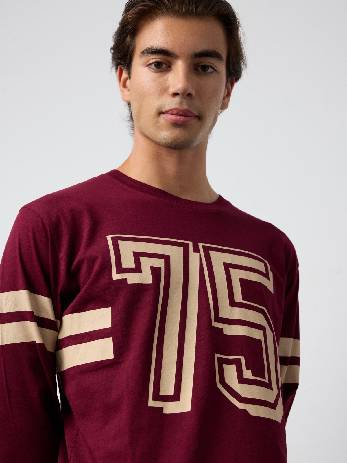  Graphic print T-shirt 75 burgundy