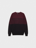 %Pto% Jersey de torzal color block negro