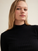 %Pto% Perkins textured T-shirt black