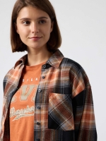 %Pto% Camisa de cuadros oversized multicolor
