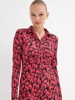 %Pto% Mini dress with texture multicolor