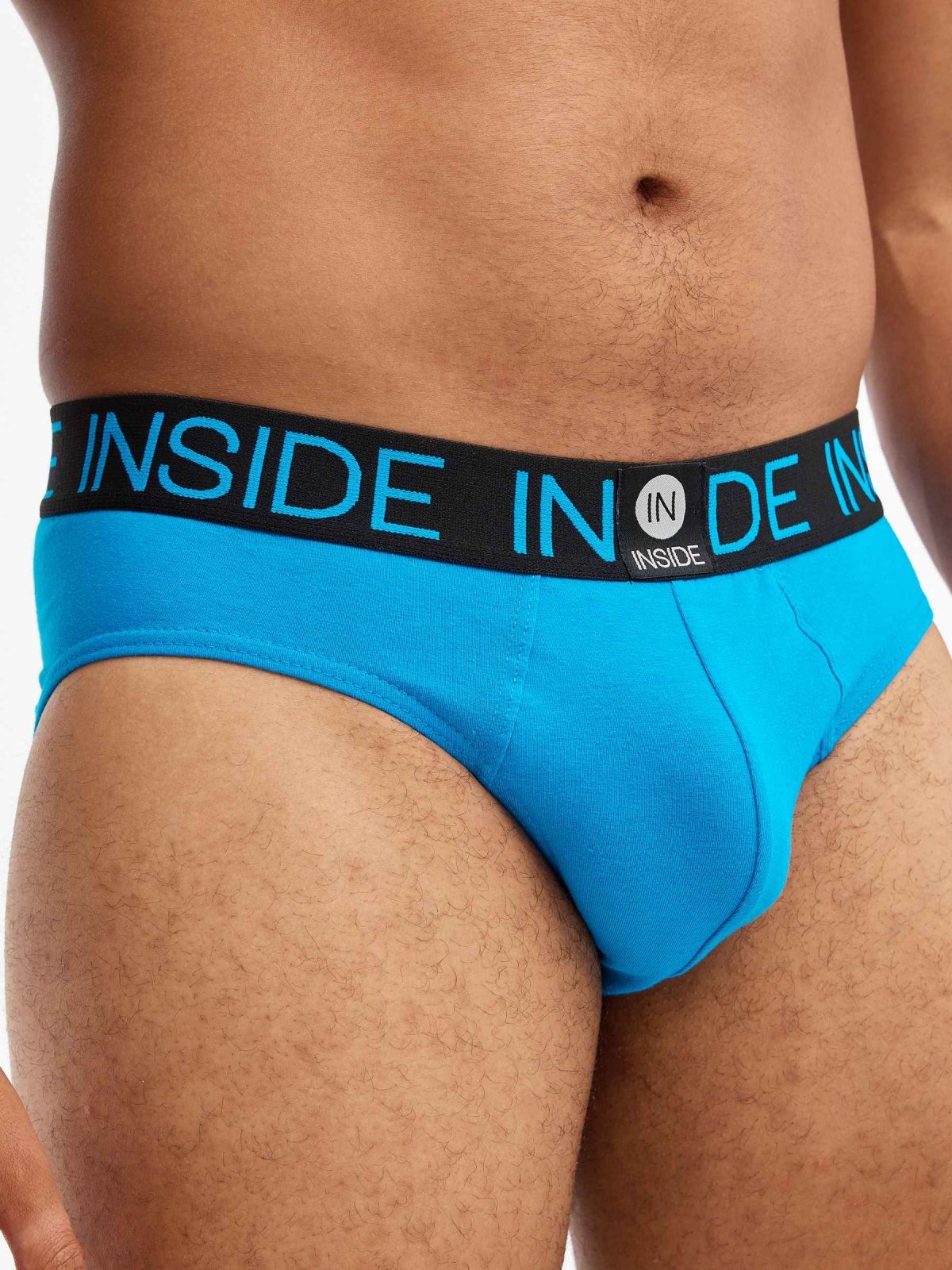 Pack 6 boxers com contrastes multicolorido vista geral frontal