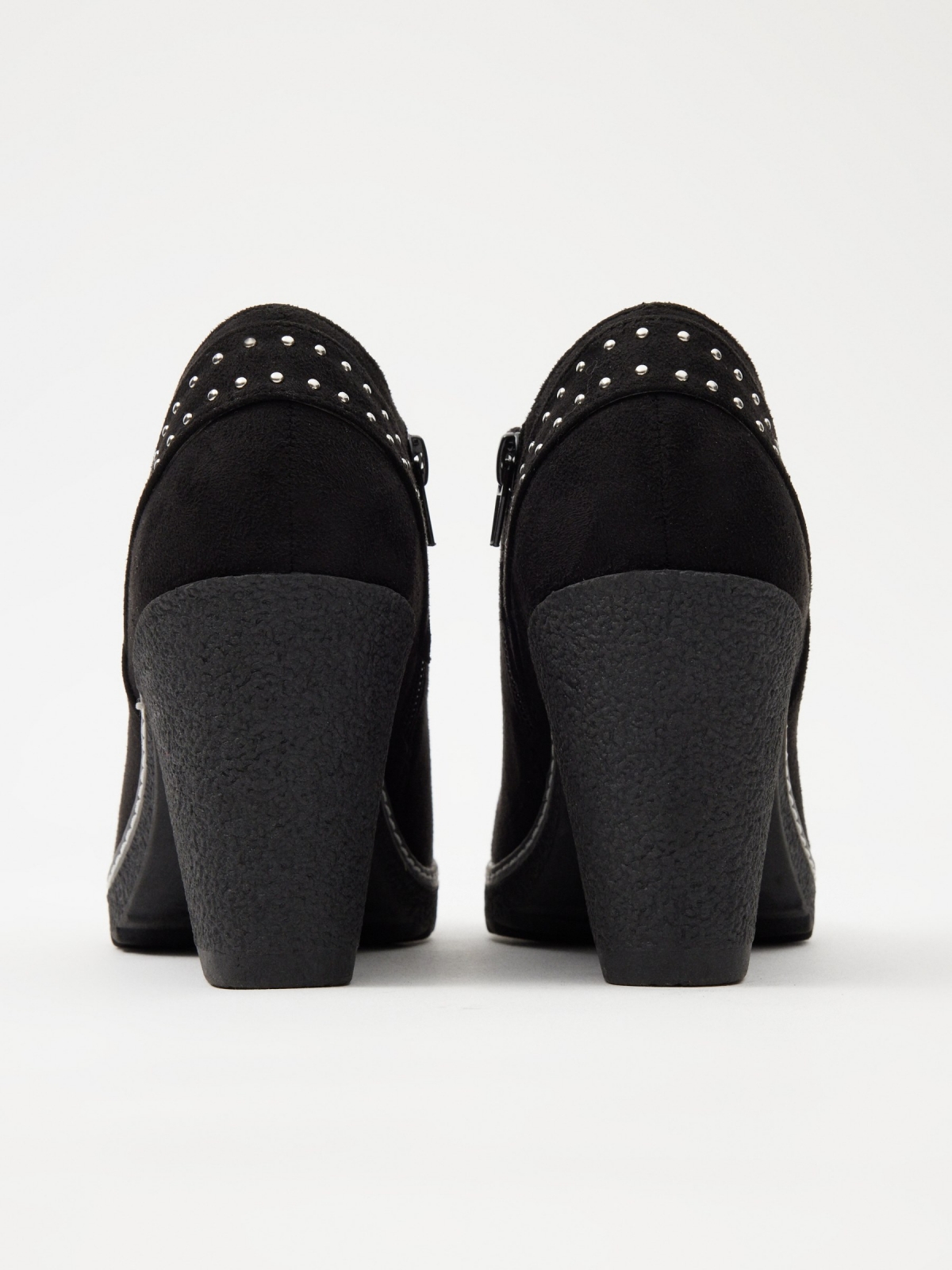 Studded ankle boots with wide heel detail view