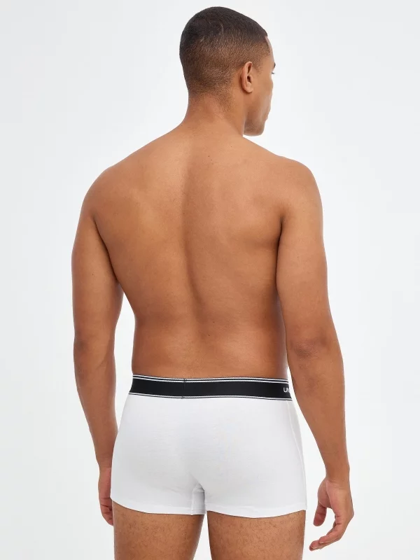 Pack 4 boxers blancos blanco vista media trasera