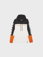 %Pto% T-shirt with text and hood light melange front view
