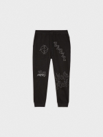%Pto% DEDJE jogger pants black front view
