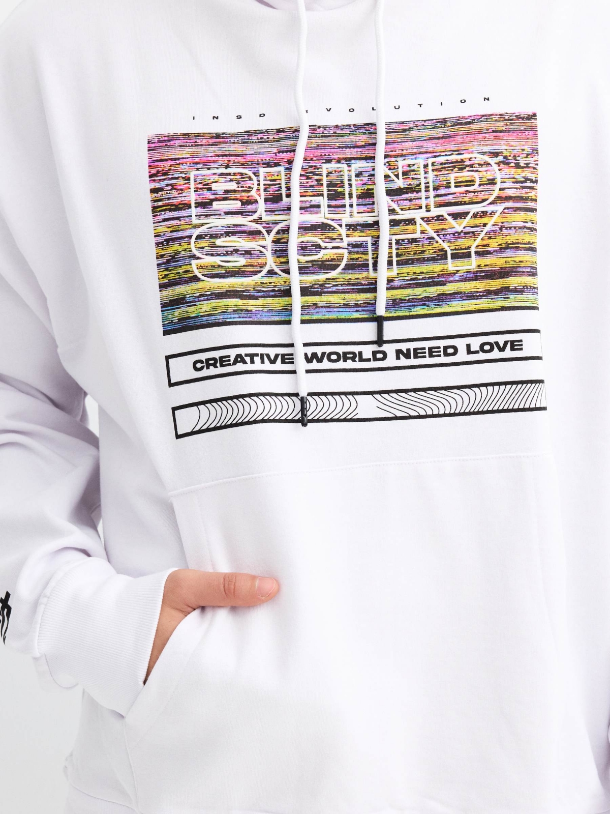 Blind SCTY Sweatshirt white detail view