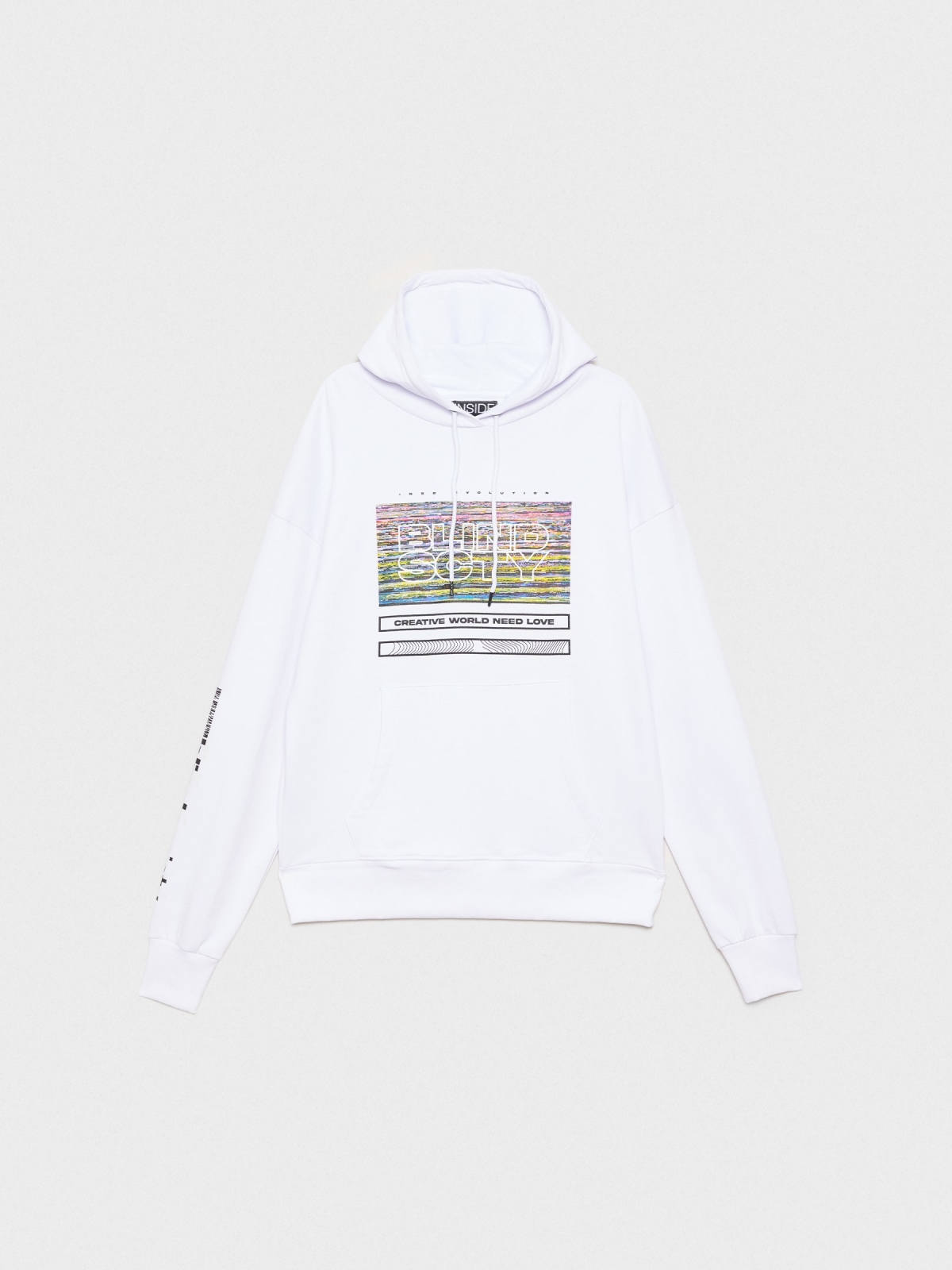  Sudadera Blind SCTY blanco vista frontal