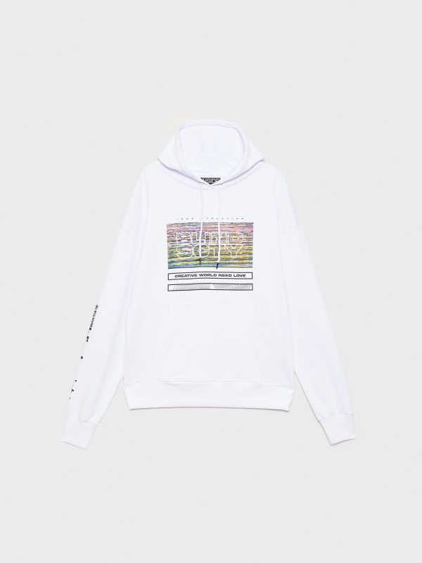  Sudadera Blind SCTY blanco vista frontal