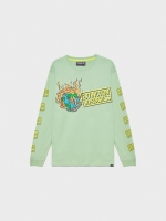 %Pto% T-shirt Extinction In Progress verde acinzentado