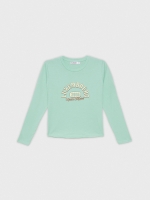 %Pto% T-shirt Luxemburgo azul claro
