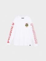 %Pto% Camiseta Snake print en las mangas blanco