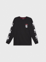 %Pto% Camiseta print Anarchy negro vista frontal